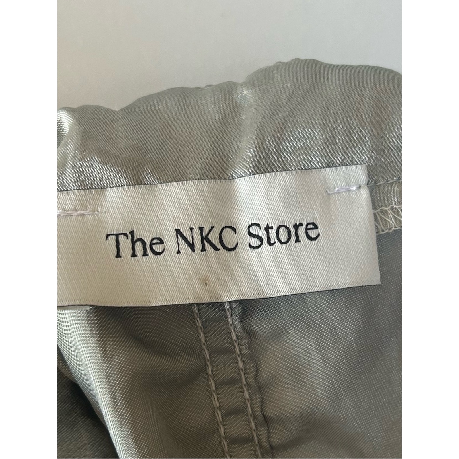 The Nkc Store Bernadette Cargo Satin Skirt Silver Sager Y2k Gorpcore One Size — image 8 of 8